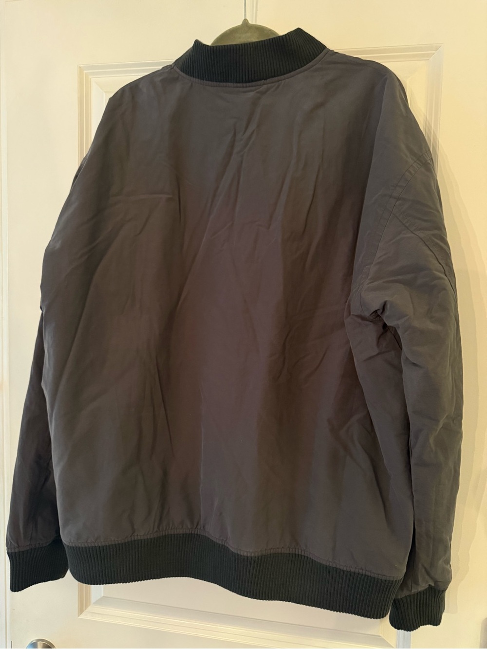 Faherty Charcoal & Sage Reversible Surplus Bomber Jacket - Picture 4 of 5